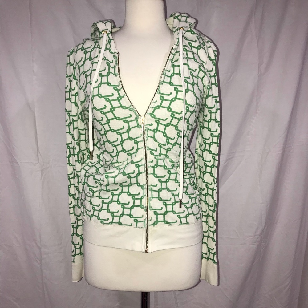 Juicy Couture Geometric zip up hoodie
